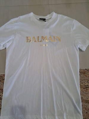 T-shirt ανδρικό Balmain άσπρο σαν καινούργιο, μέγεθος XL