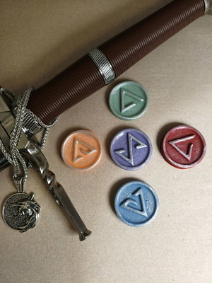 Witcher Signs wax melts καινούργια, αρωματικά κεριά