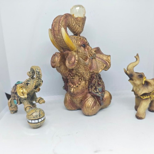 Collection of vintage aesthetic decorative elephants like new