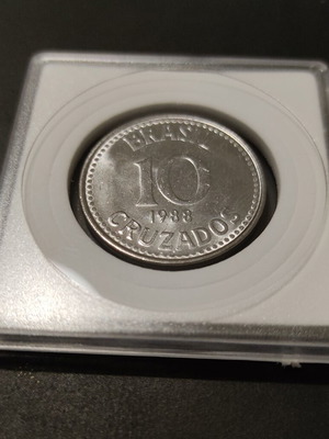 10 Cruzados Brazil 1988 uncirculated coin