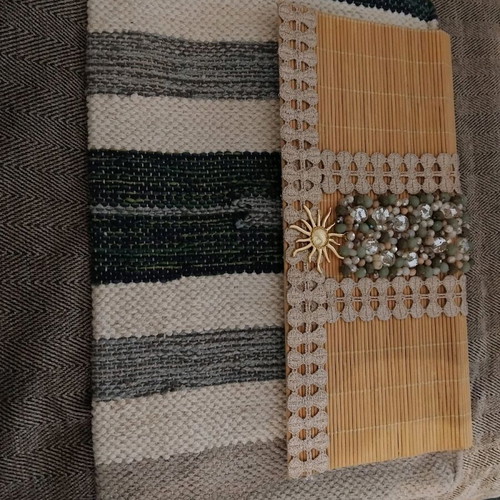 Handmade handbag from Morocco like new, multicolored