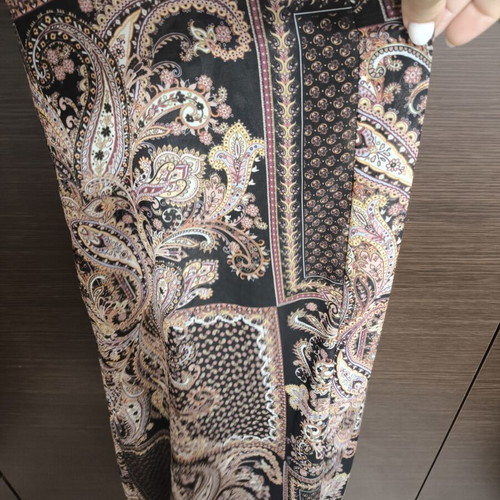 Long kimono caftan with paisley print like new, multicolor