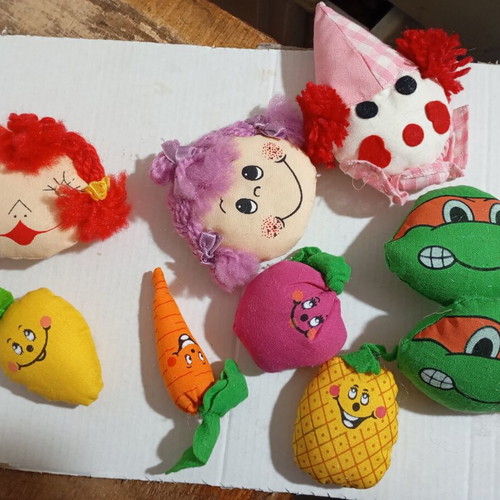 Fabric pieces for keychains new