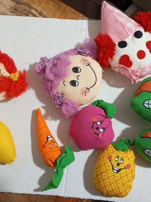 Fabric pieces for keychains new