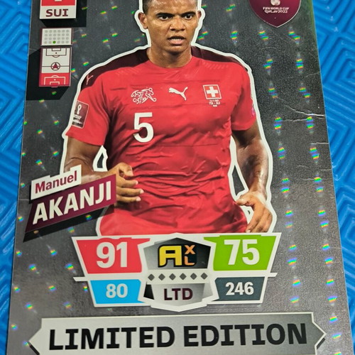 Limited Edition collectible cards Heung-min Son, Lozano, Akanji like new