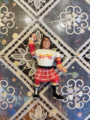 WWF Superstars Rowdy Roddy Piper figure used Hasbro 1991 series 2