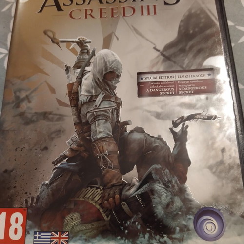 Assassin's Creed 3 PC used, special edition without manual or code