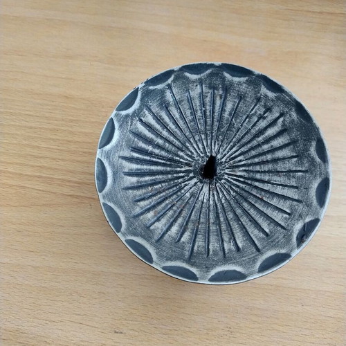 Metal candlestick for candle up to 12 cm diameter