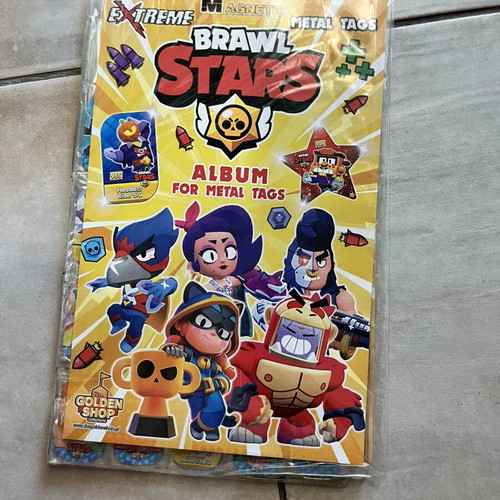 Brawl Stars album with metal tags like new