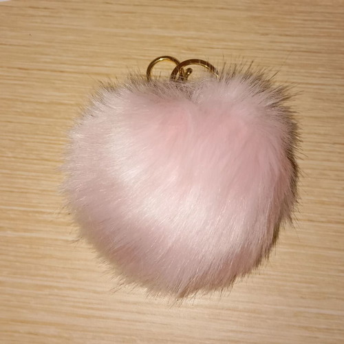 Keychain large pink tassel like new