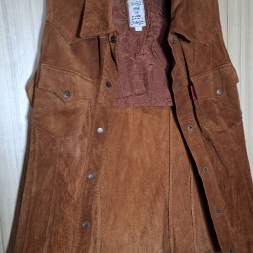 Women's vest size L like new, beige and brown
