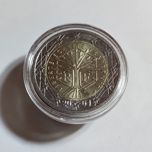France 2€ 2001 Δίευρο κανονικής κυκλοφορίας μεταχειρισμένο