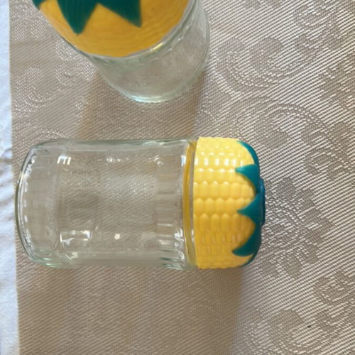 Glass kitchen jars like new, set of two for sweet, sugar, coffee storage
