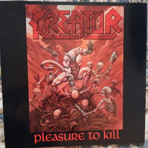 Kreator Pleasure to Kill vinyl record 1986 first edition like new