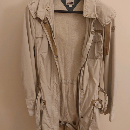 Tommy Hilfiger women's trench coat used, beige, size M