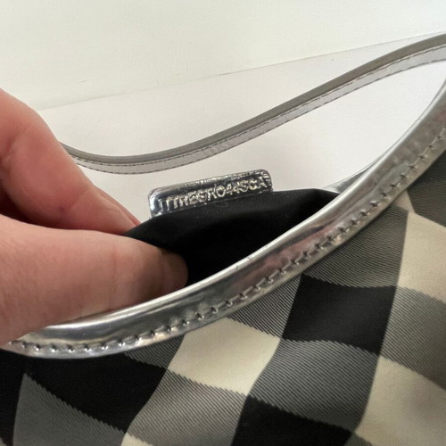 Burberry small shoulder bag like new, gray and silver