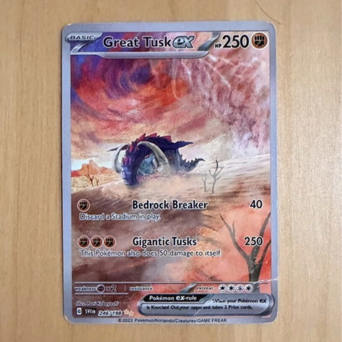 Great Tusk ex 246/198 Pokémon card, Special Illustration Rare