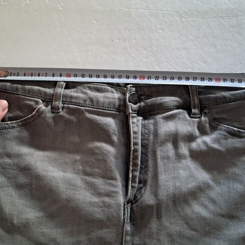 H&M grey-white short denim skirt, size 38