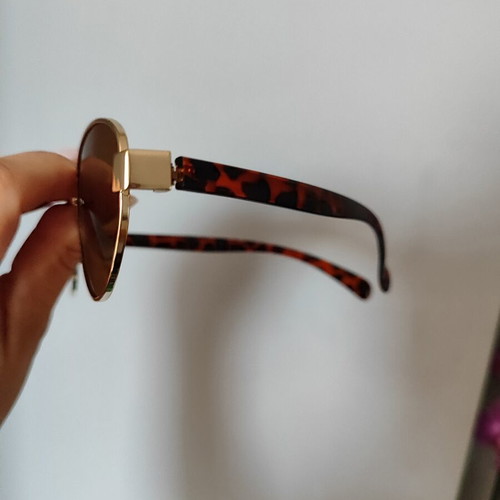 Sunglasses new, brown and gold