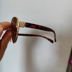 Sunglasses new, brown and gold
