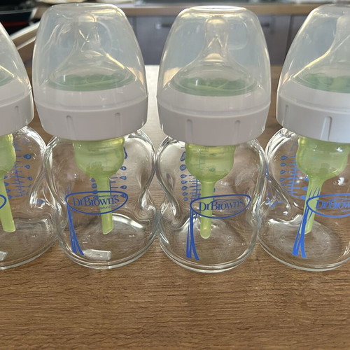 Dr. Brown’s Options+ Glass Bottles Set of 4 with Wide Neck 150ml like new