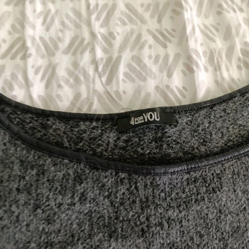 Women's Poncho-Style Shirt like new, gray, size M