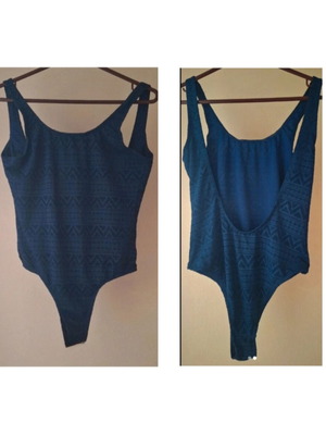 Boohoo blue jumpsuit swimsuit like new