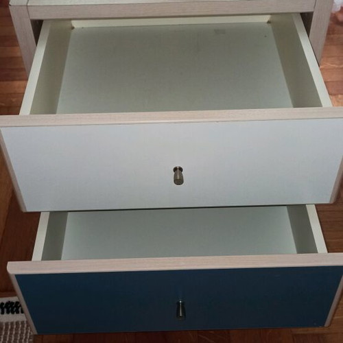 Neoset nightstand used with 2 drawers made of beech wood