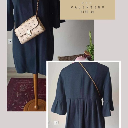 Valentino Red blue 3/4 sleeve coat like new, size 42