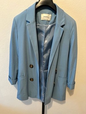 Baby Blue Oversized Stradivarius Blazer like new