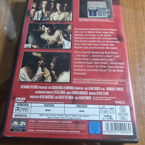 Midnight Express DVD Collector’s Edition like new with Greek subtitles