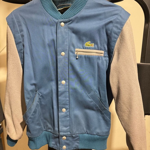 Lacoste jacket used size M gray and green