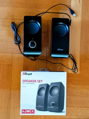Trust speakers for PC and laptop 16W new, 1 pair