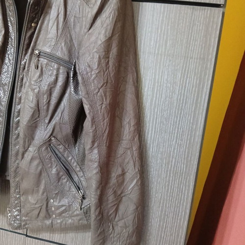 Bonita faux leather jacket size 44 like new, brown