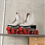  Roller skates δερμάτινη μπότα vintage