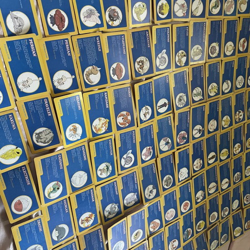Vintage Pokémon cards used, set of 95 from 90s