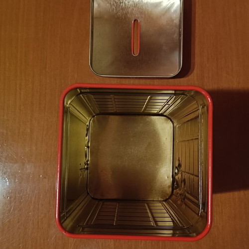Metal money box shaped like a telephone kiosk like new
