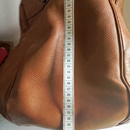 NAK leather shoulder bag used, brown