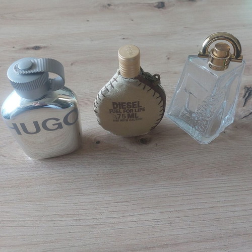 Men's Cologne Packaging Used Collection with Givenchy, Diesel, Hugo