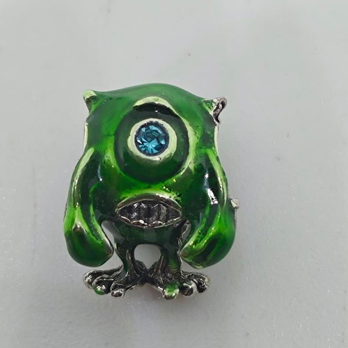 Monsters Inc Mike Wazowski Silver Charm 925 like new