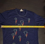 Acme blue t-shirt with embroidered design, like new, size L
