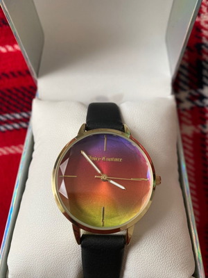 Juicy Couture women's watch new with leather vegan strap
