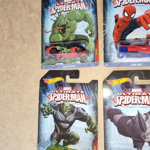 Hot Wheels Marvel Ultimate Spiderman set of 6 cars new