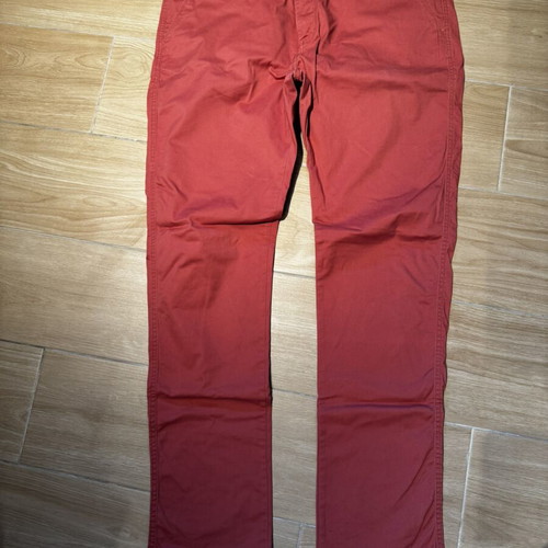 Double men's fabric pants used, size XXL, coral color