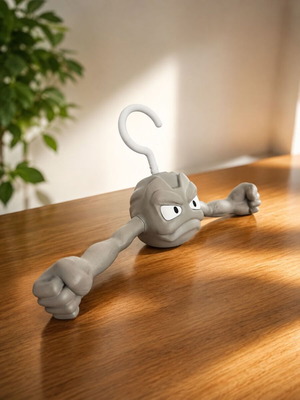 Pokémon Geodude 3D Printed hanger new