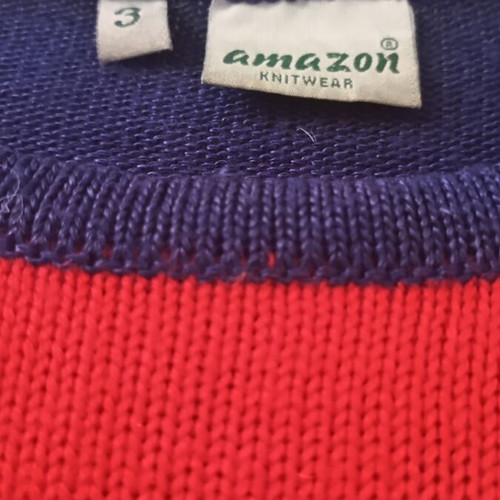 Women's multicolor blouse like new, 50% rayon 50% acrylic