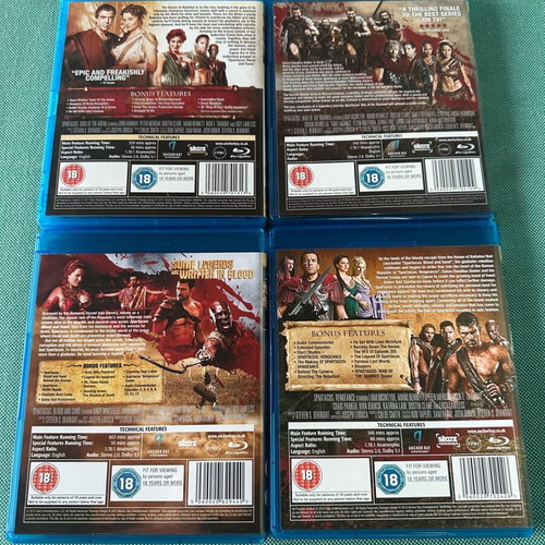 Spartacus Blu-Ray like new, all seasons on 14 discs