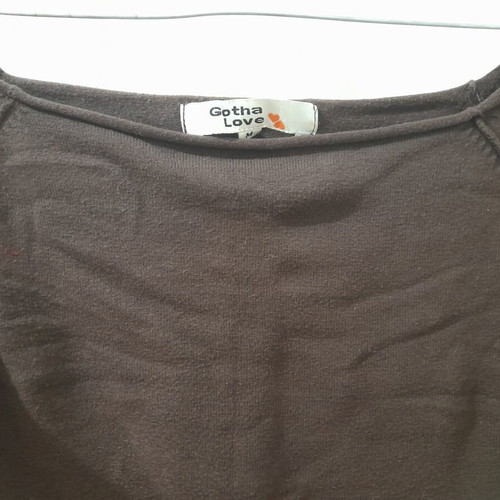 Knitted blouse like new, brown, off-shoulder, size M
