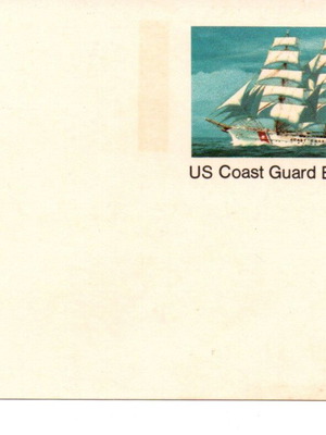 Postcard US Coast Guard Eagle stamp 1978 new