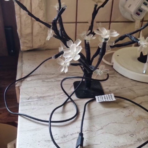 Decorative lamp Dutch for festive table with USB power used